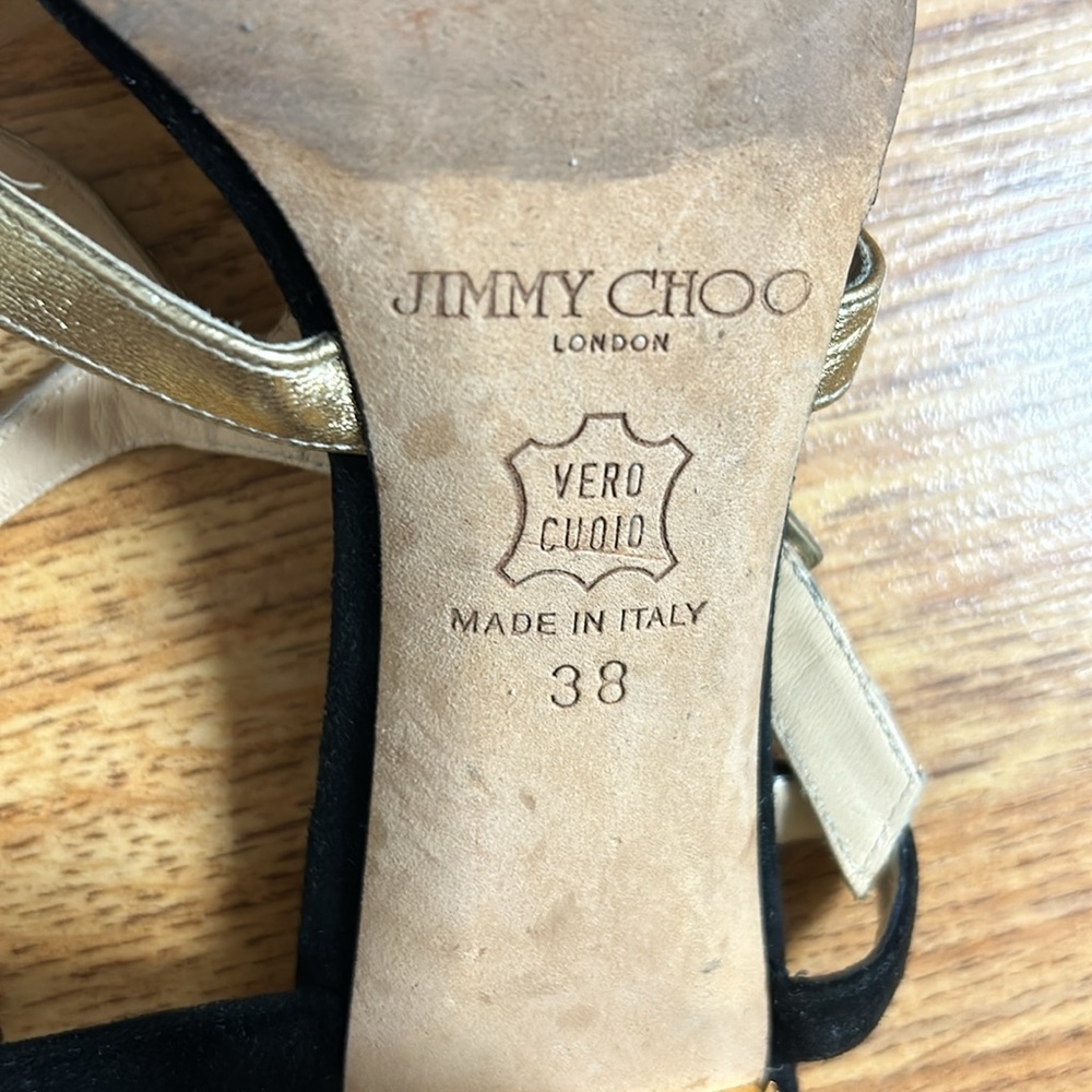 JIMMY CHOO Heels Shoes Sz 38 - Picture 7 of 9